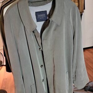 Sanyo Japanese Trench Coat With Wool Liner 44